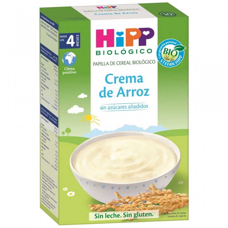 Creme de Arroz Sem Glúten Bio Hipp 200 gr