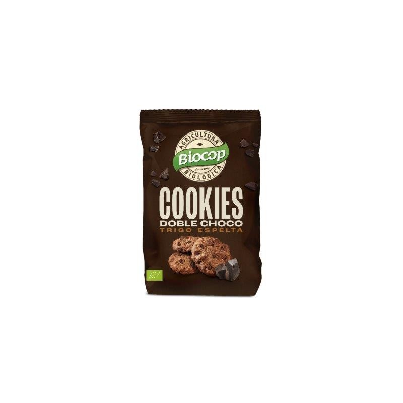 Biscuits d’épeautre Blé Double Choco Biocop 200 gr