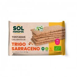Tostadas trigo Sarraceno Sin Gluten Solnatural 140 gr