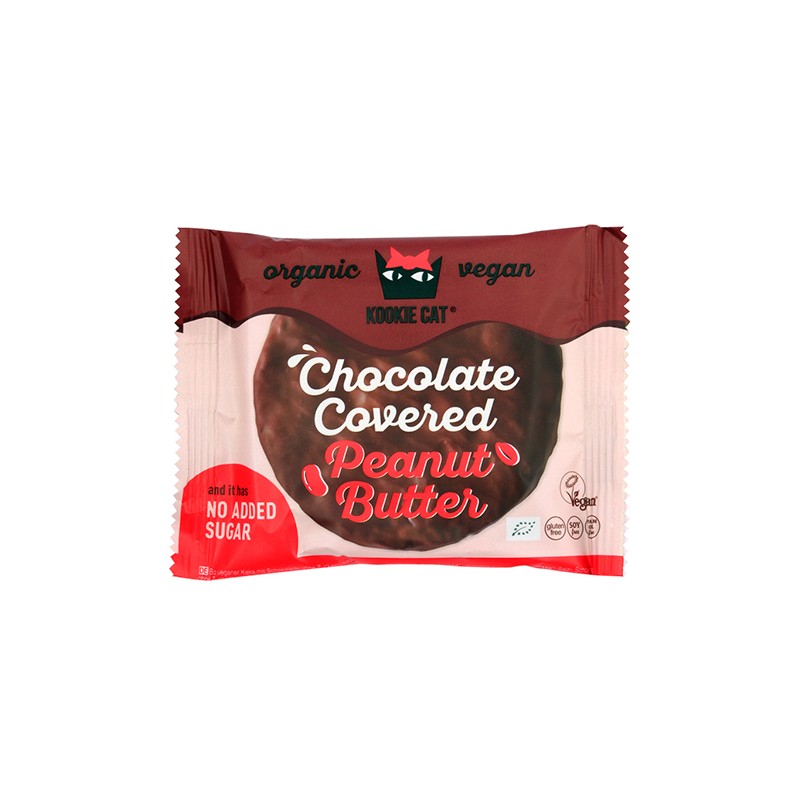 Biscoito de Creme de Amendoim Revestido com Chocolate Kookie Cat