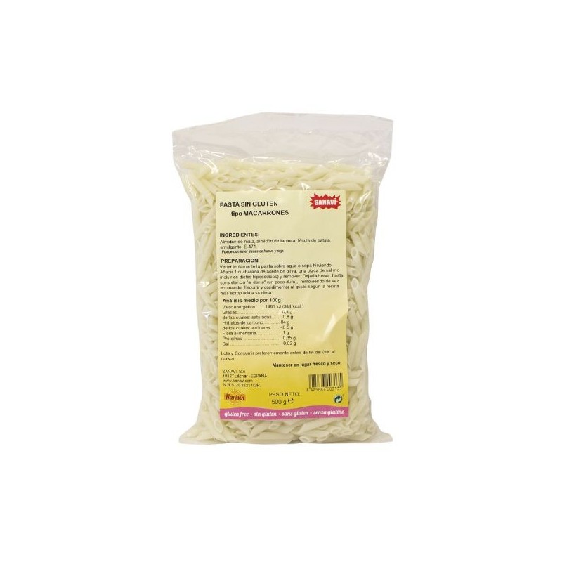 Sanaví Harisín Gluten Free Macaroni 120 gr