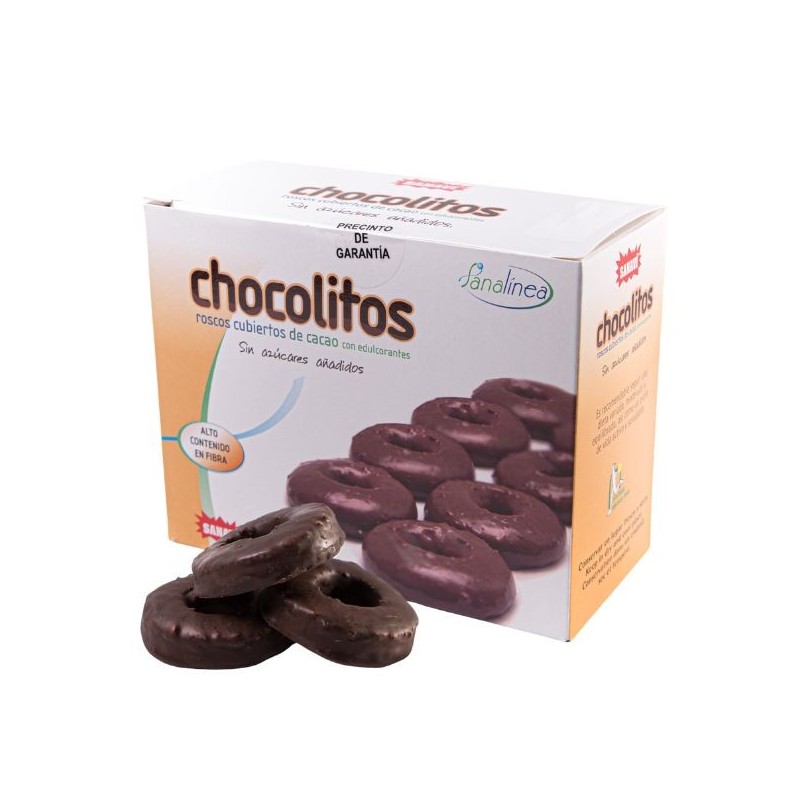 Sanaví Sanalínea Chocolitos Roscos mit Schokolade Zuckerfrei 150 gr