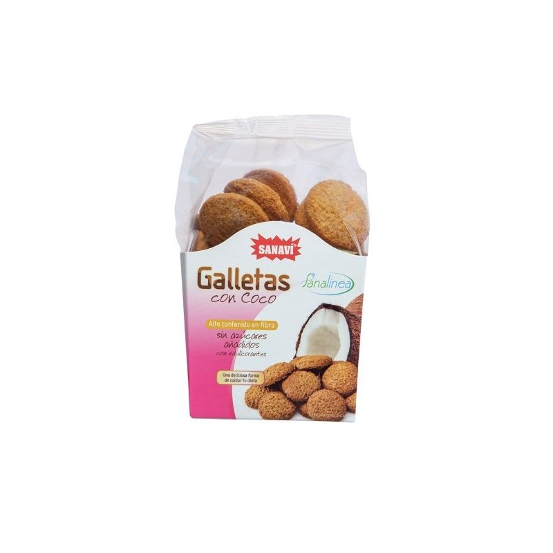 Sanaví Sanalínea Coconut Cookies Without Sugar 250 gr