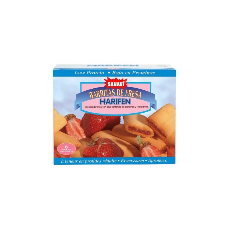 Harifen Strawberry Bars 125 Gr