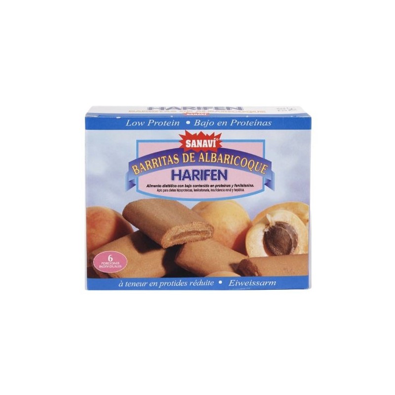 HARIFEN BARRITAS RELLENA ALBARICOQUE 125gr