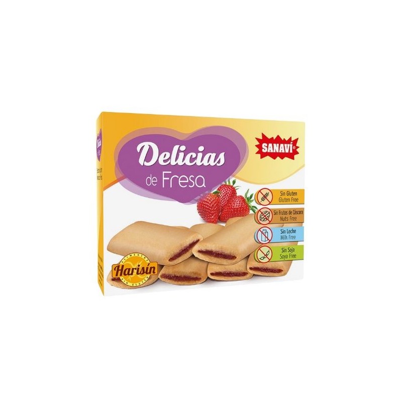 Barras de Morango Harisin 150 Gr Sem Glúten