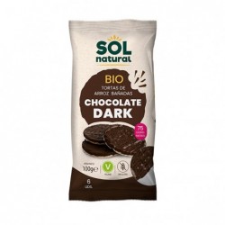 Sol Natural Galettes Fondantes au Riz et au Chocolat Sans Gluten 100g