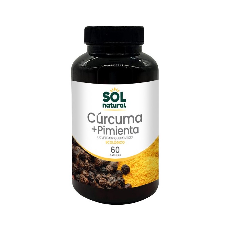 Cúrcuma + Pimienta Negra 60 Cápsulas