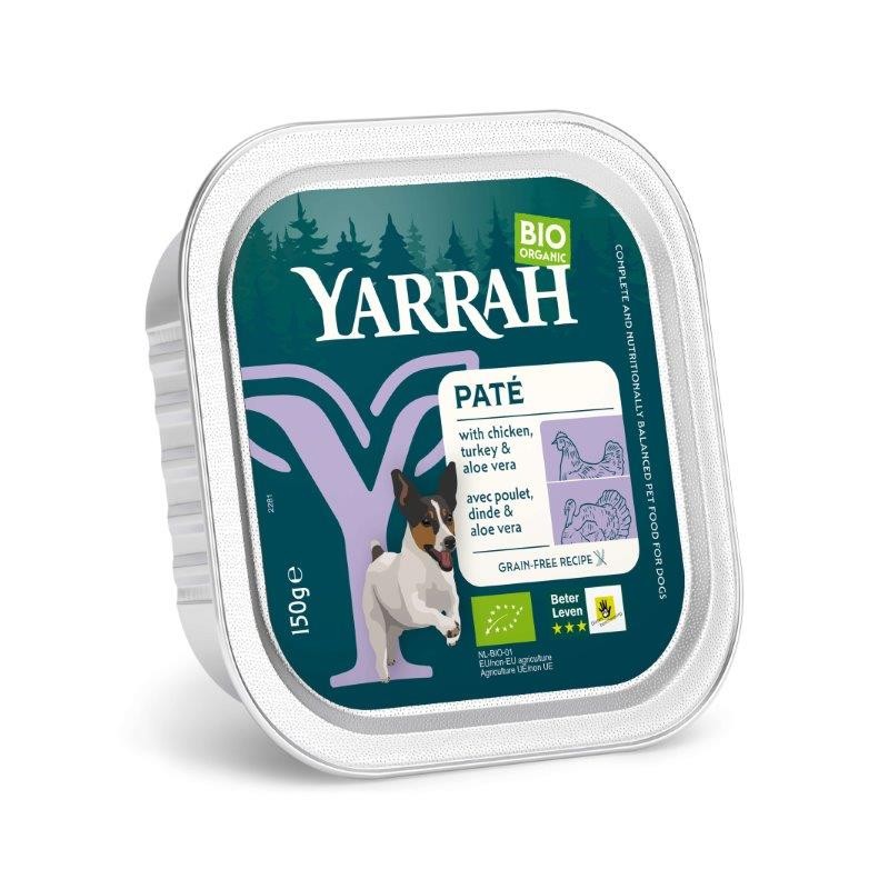 Yarrah Pate com Frango e Peru para Dog Bio 150 gr