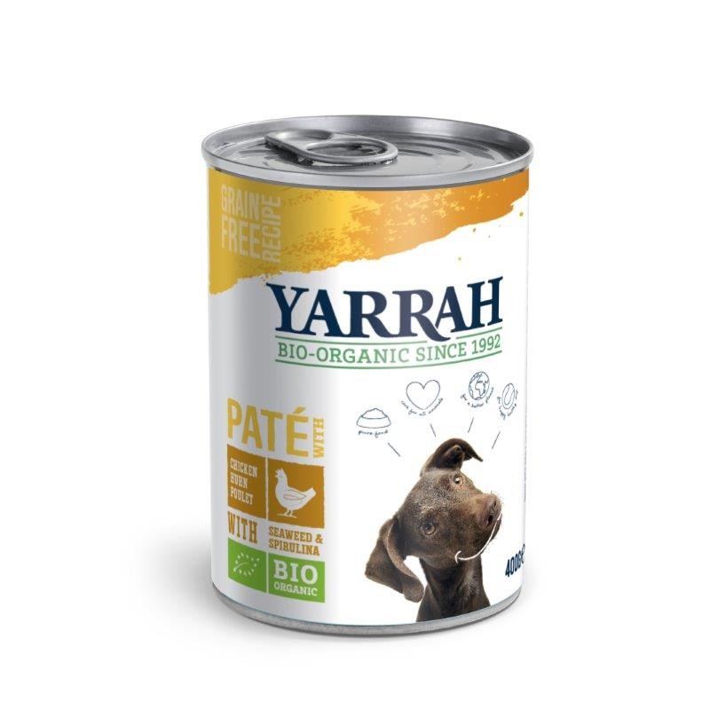 Yarrah Paté de Pollo con Espirulina y Algas Bio 400g