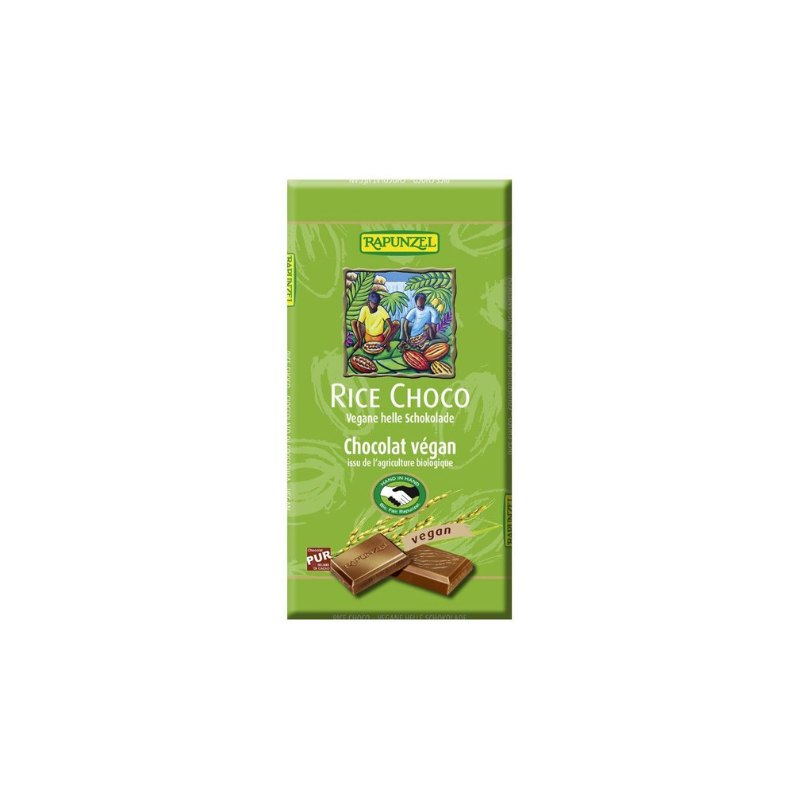 Chocolate de Arroz Vegano Rapunzel 100 gr