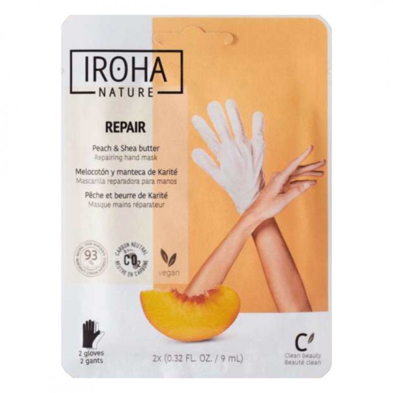 Iroha Nature Guantes Reparadores Melocotón 15 uds