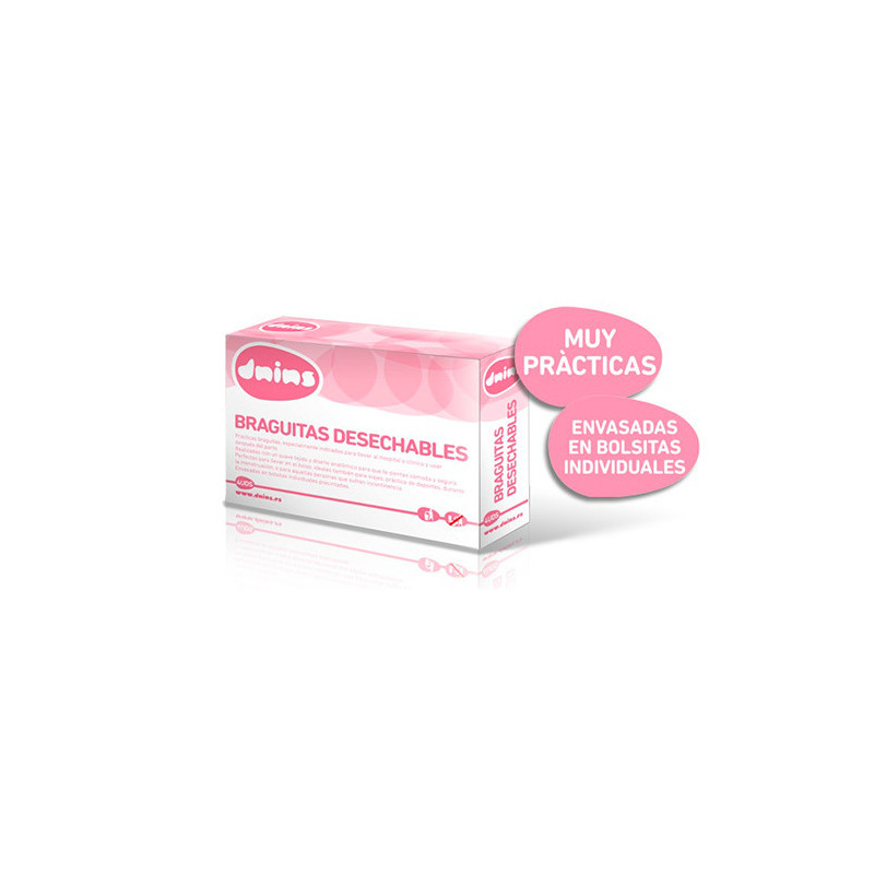 Dnins Slips jetables 4 unités Taille M/L
