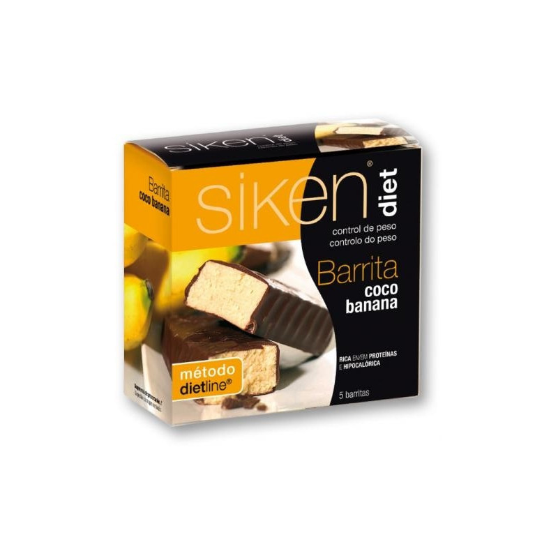 Siken Barre Diététique Coco-Banane 5 pcs