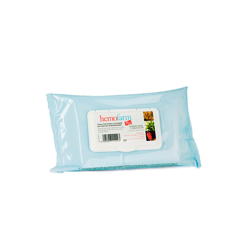 Hemofarm Plus 60 wipes over