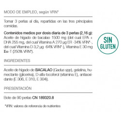 Lajusticia Aceite Higado Bacalao 90 Perlas