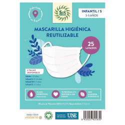Children's Hygienic Mask S Sol Natural